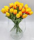 Gumi tulipán (sárga, piros cirmos)