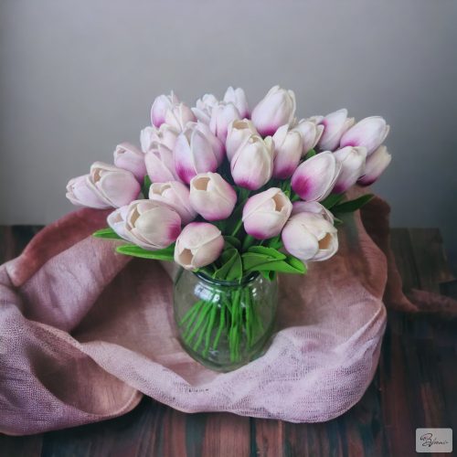 Gumi tulipán (cirmos lila) újdonság!