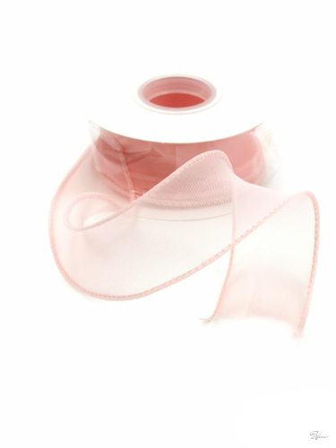 SZEGETT SZÉLŰ HULLÁMOS ORGANZA SZALAG 4 CM - BARACK