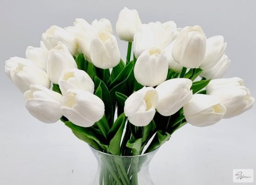 Gumi tulipán (fehér)