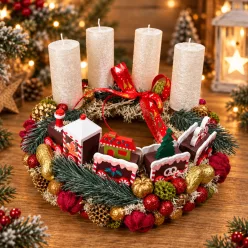adventi_asztaldísz_gyertya_mézeskalács