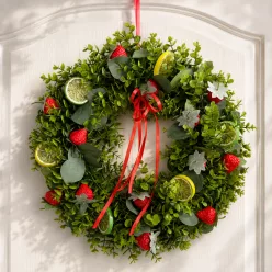   Gyümölcsös nyári kopogtató DIY csomag – 40 cm-es ajtódísz