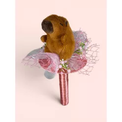   Ovis ballagó plüss csokor- Rózsaszín csokor Capybarával (32cm)