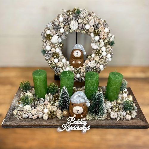 karácsonyi-ajtódísz-és-asztaldísz-capibara