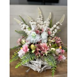 Húsvéti asztaldísz- Balerina nyuszi és barátja 