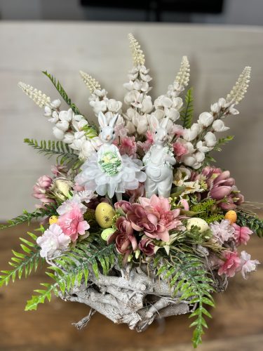 Húsvéti asztaldísz- Balerina nyuszi és barátja 