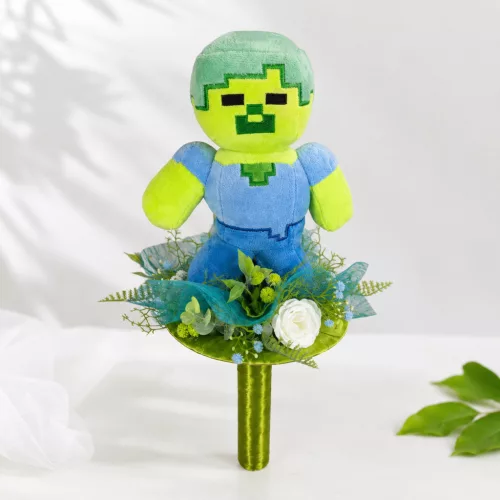 Ovis ballagó plüss csokor- 45 cm Minecraft zombi csokor