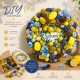 Nyári dekoráció – Spanyol citrus – Vidám welcome – Csináld magad koszorú – DIY – nyári dekoráció 