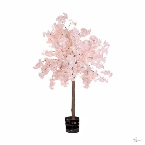 Selyemvirág cseresznyefa fémtartóval 3m rózsaszín