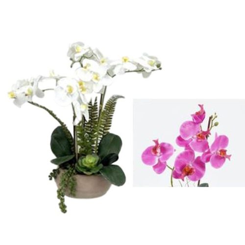 Selyemvirág orchidea cserepes 40x35x52 cm 2 féle