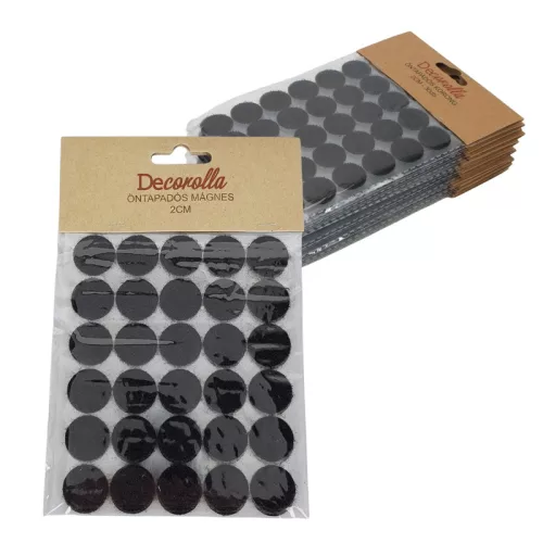 Tépőzár korongok fekete 30db x 12csomag - OKOSÁR!