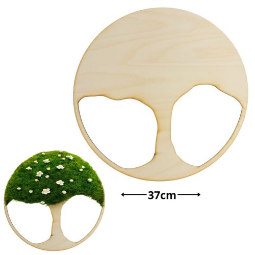 Natúr fa - Dekorálható DIY fa alap 37cm - karcsú fa