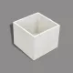 Dekoláda fehér kocka 13x13cm