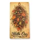 Nyomtatott fa tábla - Hello Ősz akasztós tábla 13x24,3cm
