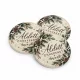 Nyomtatott fa tábla - Áldott ünneket zöld tábla 3db/csomag
