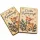 Nyomtatott fa tábla - Karácsonyi krém/zöld tábla - őzikés 2db/csomag