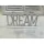 Fa "Dream" felirat talppal fehér 25cm