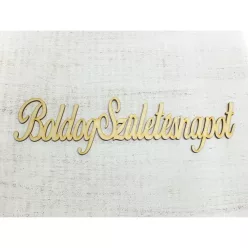   Natúr fa - "Boldog Születésnapot" felirat írott 31cm