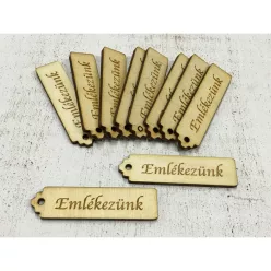   Natúr fa - "Emlékezünk" kisérő tábla 10db/csomag