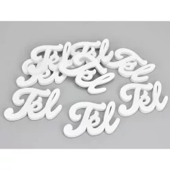 Fehér fa Tél felirat 4,5x7cm 8db/csomag
