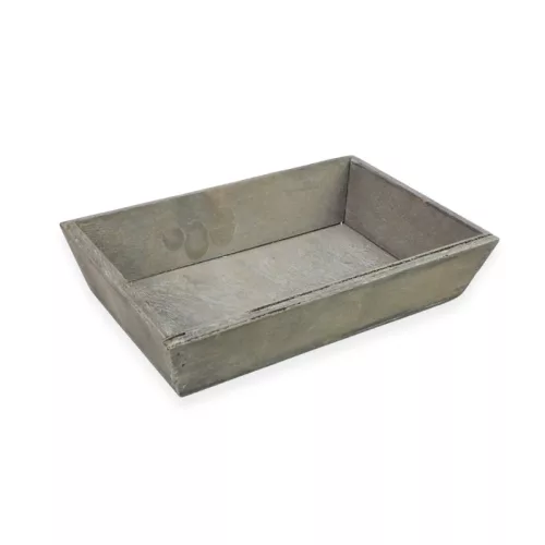  Antik szürke fa tálca közepes 46x16x2,5cm 20/#
