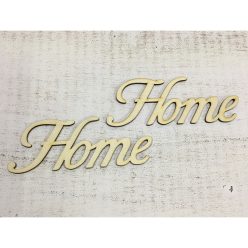   Natúr fa - "Home" felirat írott 14,5cm 2db/csomag