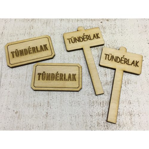 Natúr fa - Tündérlak kellékek 4db/csomag
