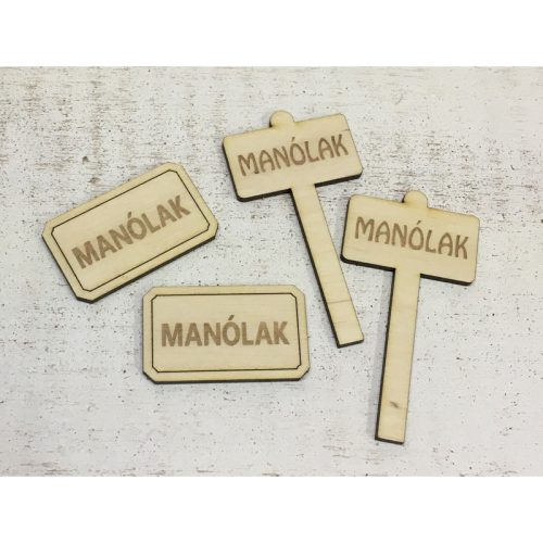 Natúr fa - Manólak kellékek 4db/csomag