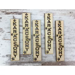   Natúr fa -  Biléta "KARÁCSONY" 2x10cm 5db/csomag