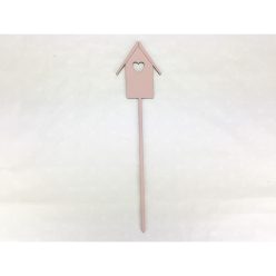 Fa - Beszúrós madárházikó antikrózsa 7x29cm