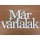Fa - "Már vártalak" felirat koszorúra fehér 9,5x20cm