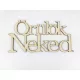 Natúr fa - "Örülök Neked" felirat koszorúra 10x20cm