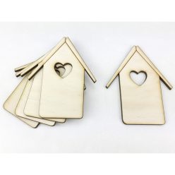 Natúr fa - Kicsi madárházikók  5db/csomag