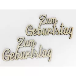 Natúr fa - "Zum Geburtstag" felirat 2db/csomag