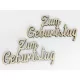 Natúr fa - "Zum Geburtstag" felirat 2db/csomag