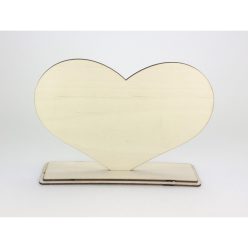 Natúr fa - Talpas szív 18x24cm