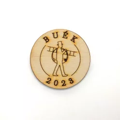 Natúr fa - " BUÉK" kéményseprős tallér 4,5cm