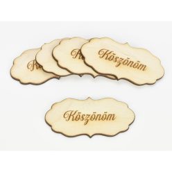 Natúr fa - "Köszönöm" fodros tábla 5db/csomag