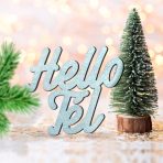 Színes fa feliratok