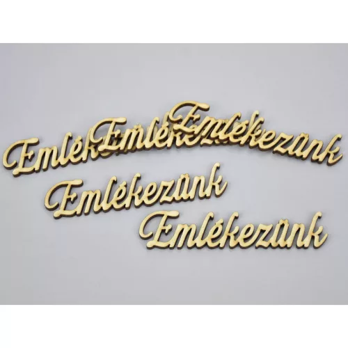Natúr fa -"Emlékezünk" felirat 5db/csomag