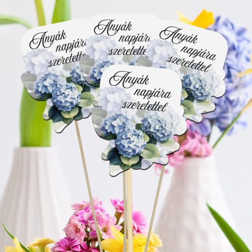 Nyomtatott dekorkarton - Anyák napjára szeretettel virágos tábla 4db/cs