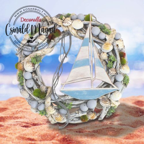 Csináld magad - Nyári vitorlás koszorú 32cm