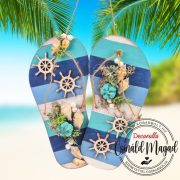 Csináld magad - Strandpapucs HAJÓKORMÁNNYAL 11x24cm