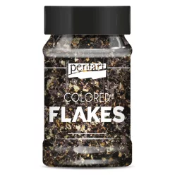 Füstfólia pehely fekete-arany 1g
