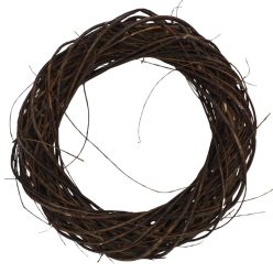 Indás vessző koszorú barna 42cm
