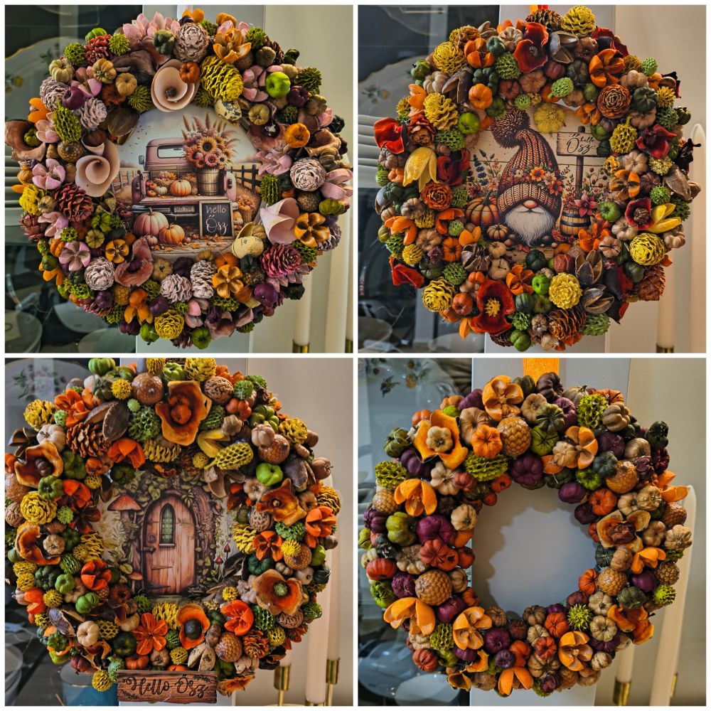 Őszi Dekoráció - Erdei Varázslat - DIY Ajtódísz

