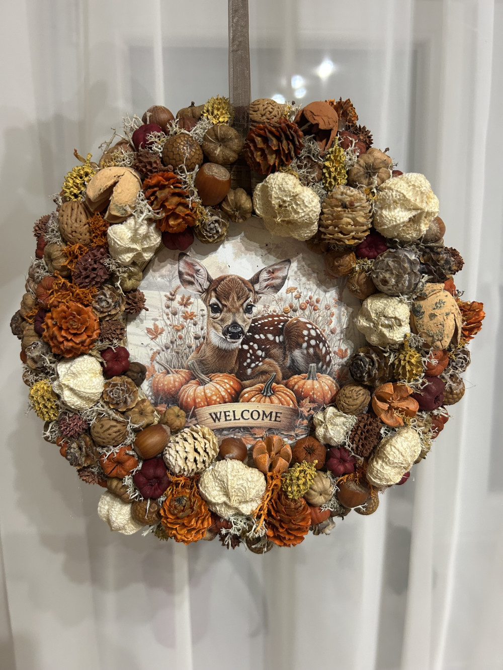   Őszi Őzike – DIY Csináld Magad Ajtódísz Welcome felirattal (15 vagy 20 cm)
