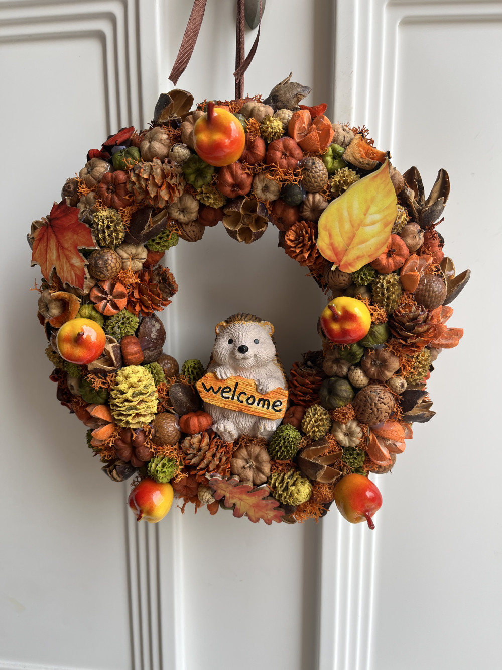   Őszi Süni Páros – DIY Csináld Magad Ajtó- és Asztaldísz Szett
