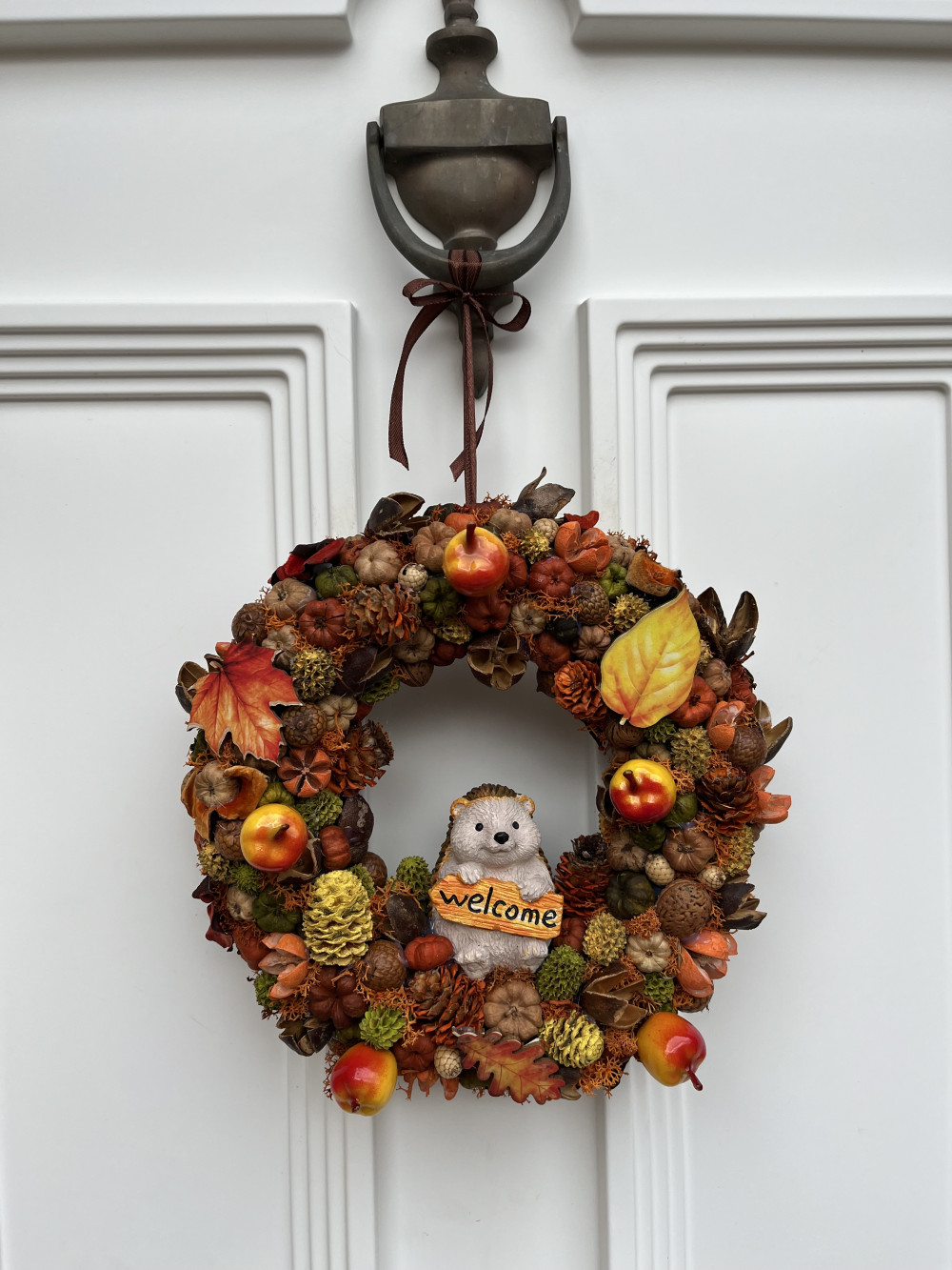   Őszi Süni Páros – DIY Csináld Magad Ajtó- és Asztaldísz Szett
