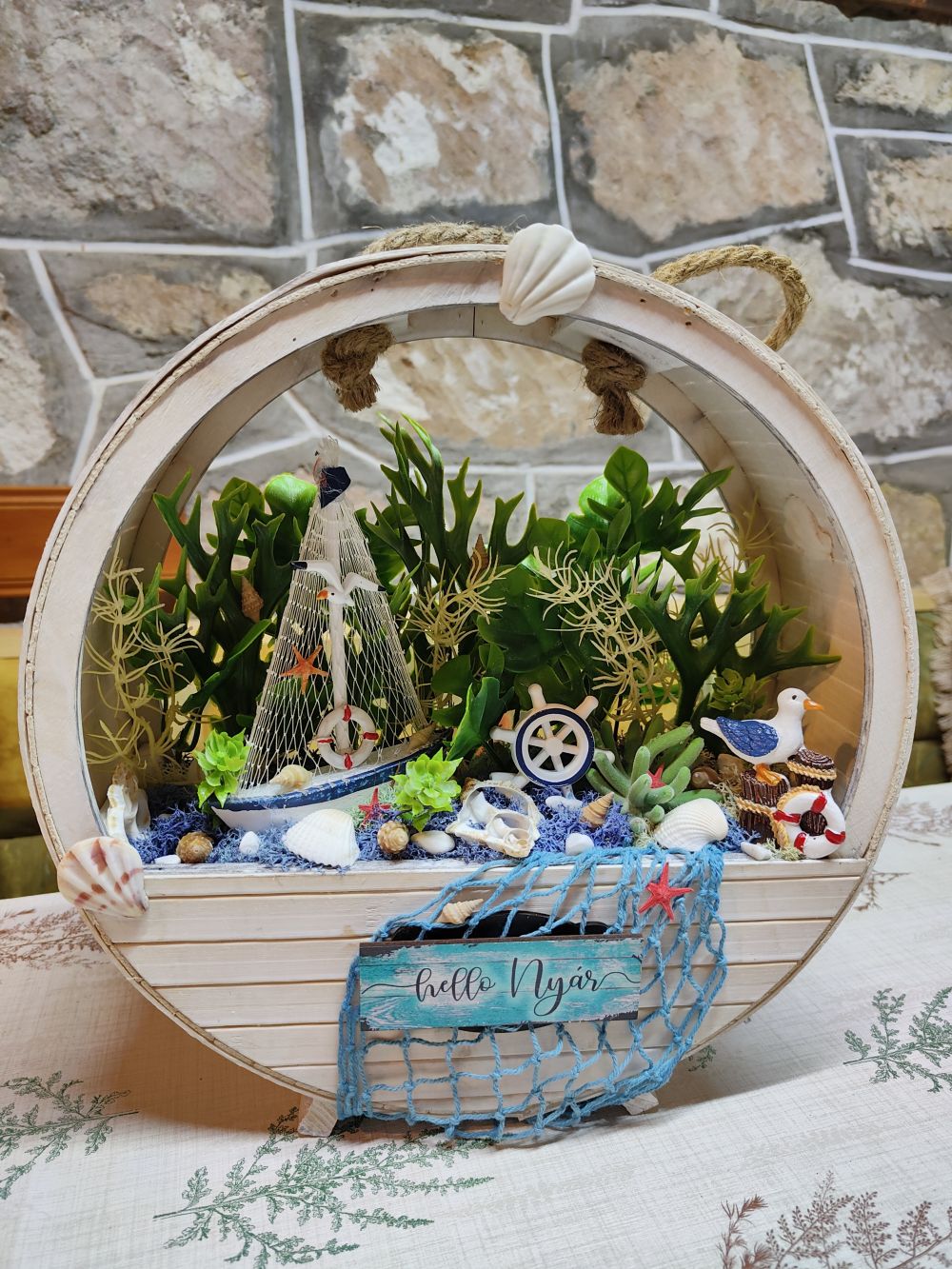 Tengerparti Kikötő – Nyári Faldekor DIY Csomag
